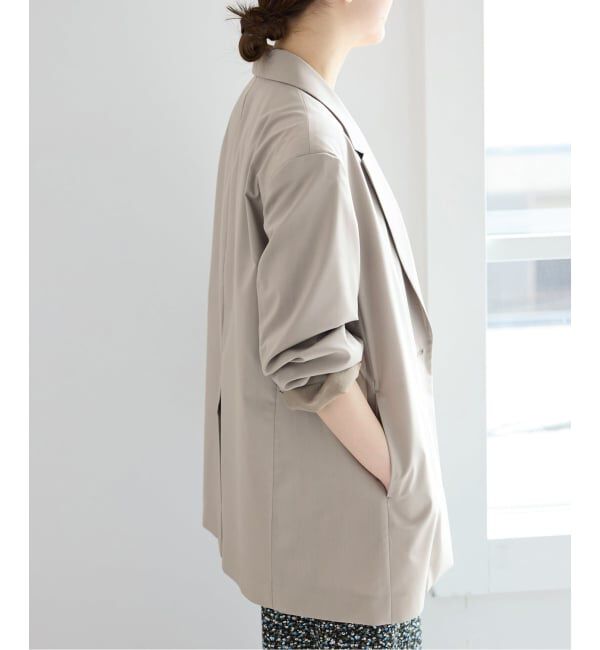 IENA「《UVカット》エアリーソフトジャケット」|テーラードジャケット|