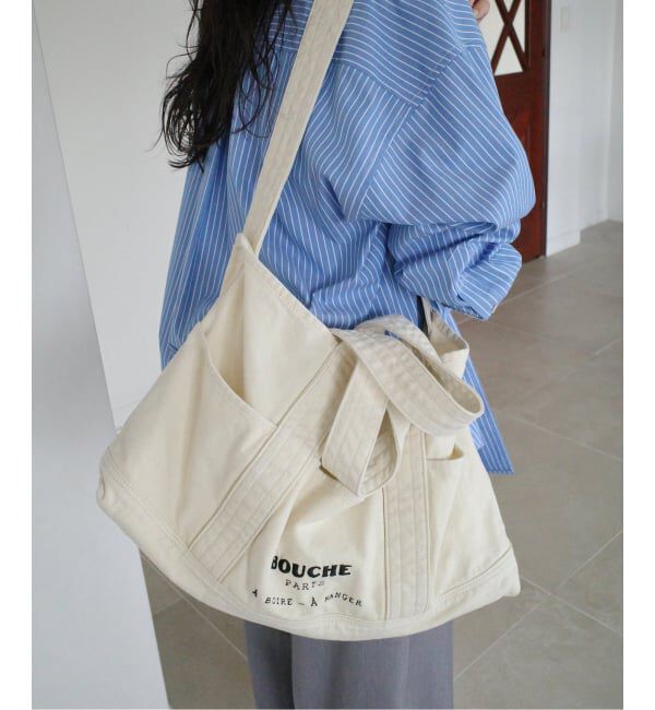 SLOBE IENA「《予約》BOUCHE SLOBE別注 キャンバストートバッグ」|トートバッグ|ナチュラル