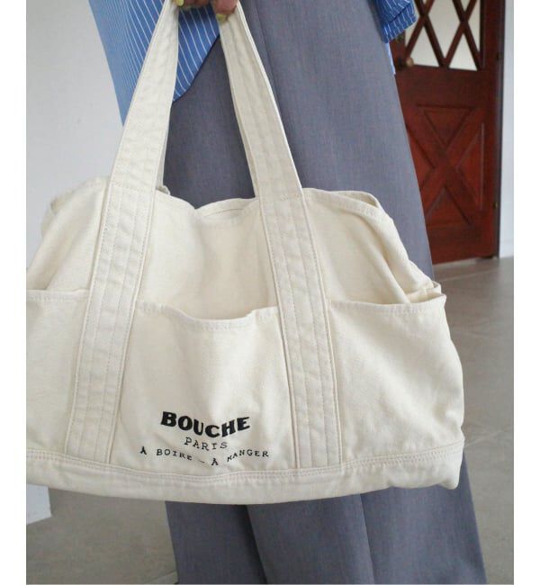 SLOBE IENA「《予約》BOUCHE SLOBE別注 キャンバストートバッグ」|トートバッグ|