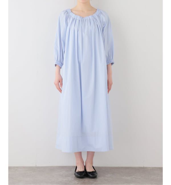 SLOBE IENA「CPAブロードオフショルテントラインワンピース」|ワンピース|サックスブルー B