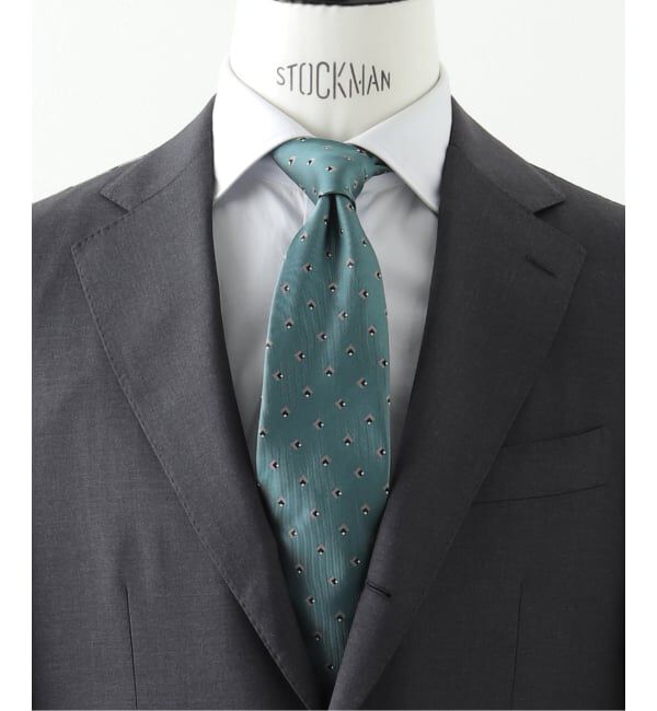 EDIFICE「AX ジオメトリックコモンタイ」|ネクタイ・蝶ネクタイ|グリーン