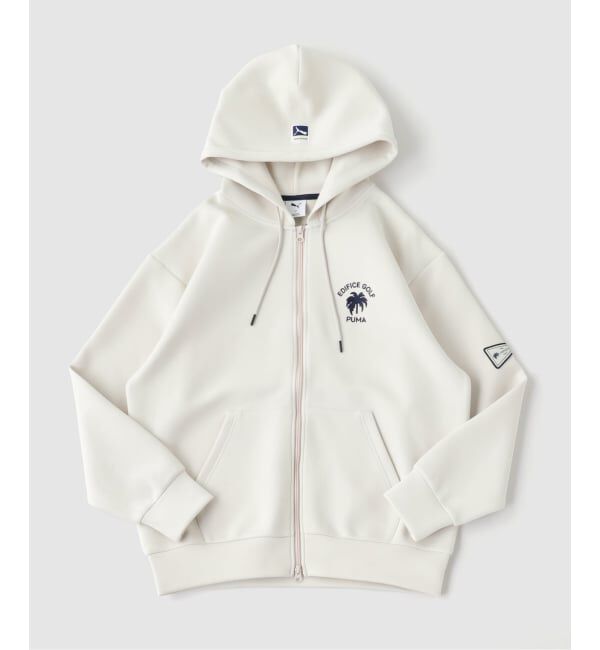 EDIFICE「《予約》PUMA GOLF x EDIFICE GOLF パームロゴフーディー」|パーカー|ホワイト