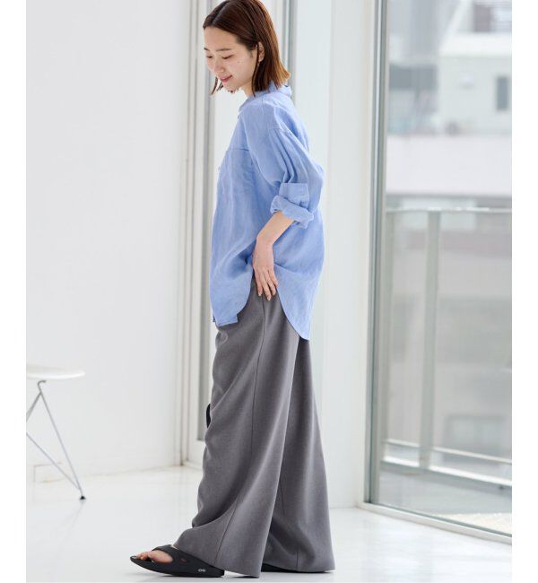 JOURNAL STANDARD relume「《追加2》手洗い可 / カラーリネンオーバーサイズシャツ」|シャツ・ブラウス|