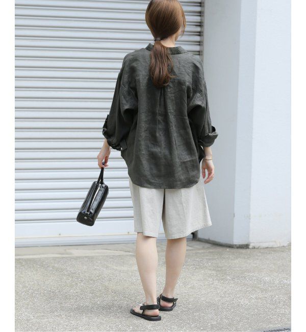 JOURNAL STANDARD relume「《追加2》手洗い可 / カラーリネンオーバーサイズシャツ」|シャツ・ブラウス|