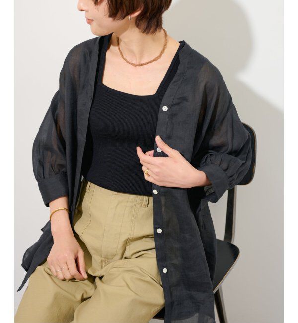 JOURNAL STANDARD relume「《追加4》Vis/Polyスクエアネックリブタンクトップ」|タンクトップ|