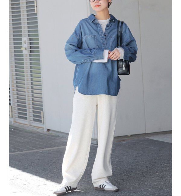 JOURNAL STANDARD relume「《WEB限定追加 / 新色》デニムプルオーバーシャツ」|シャツ・ブラウス|