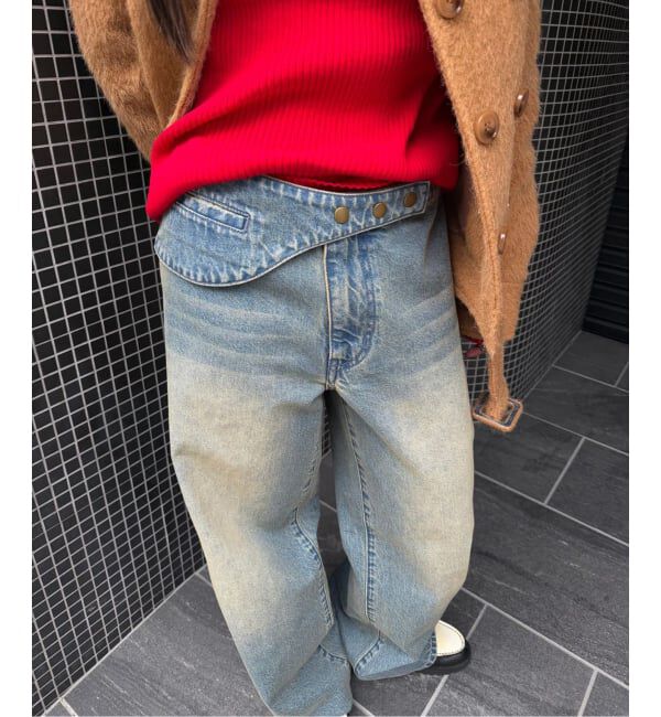 Oriens JOURNAL STANDARD「ベルトデザインデニムパンツ」|デニム|