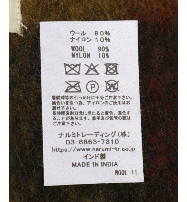 journal standard luxe「【SOIL】 WOOL CHECK BLANKET SCARF」|マフラー|