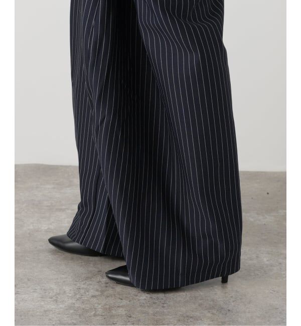 journal standard L'essage「【TIBI/ティビ】 PINSTRIPE ACTIVE KNIT WINSLOW PANT：パンツ」|スラックス|
