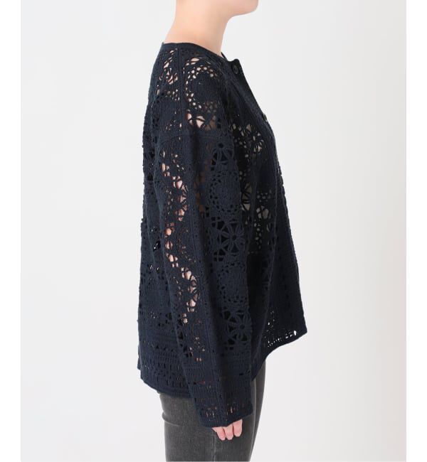 JOURNAL STANDARD relume「クロシェレースクルーネックカーディガン」|カーディガン|