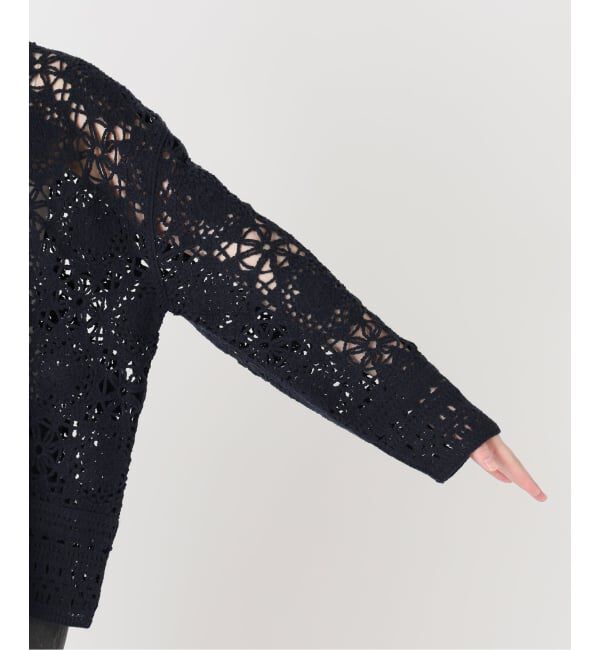 JOURNAL STANDARD relume「クロシェレースクルーネックカーディガン」|カーディガン|