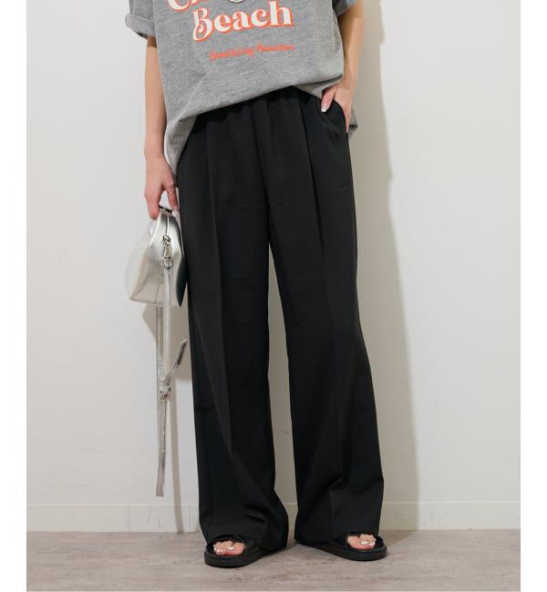 JOURNAL STANDARD relume「《WEB限定追加》マットウースフレアタックパンツ」|スラックス|