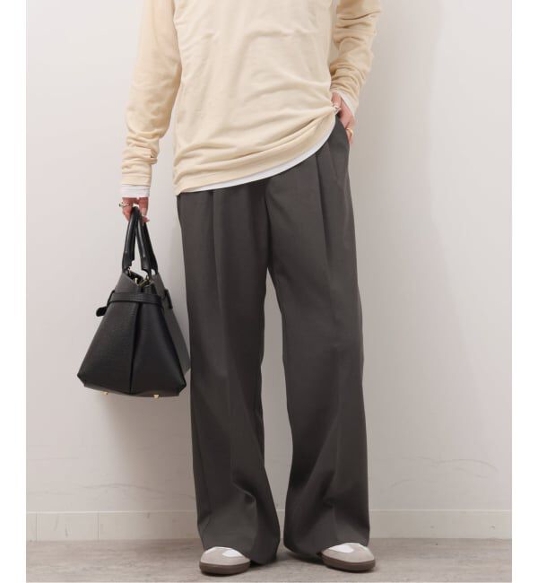 JOURNAL STANDARD relume「《WEB限定追加》マットウースフレアタックパンツ」|スラックス|