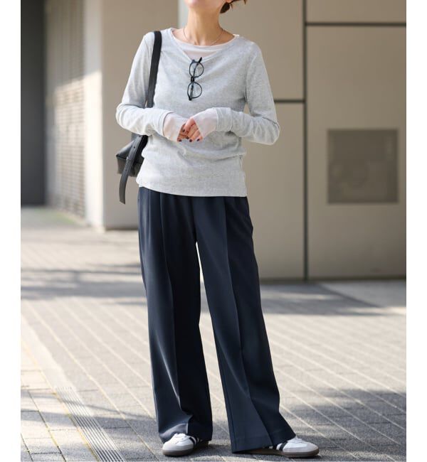 JOURNAL STANDARD relume「《WEB限定追加》マットウースフレアタックパンツ」|スラックス|