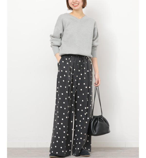 JOURNAL STANDARD relume「ランダムドットギャザーワイドパンツ」|その他|