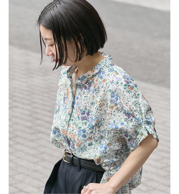 journal standard L'essage「《WEB限定カラーあり》DEVEAUX/ドットタックスリーブシャツ」|シャツ・ブラウス|