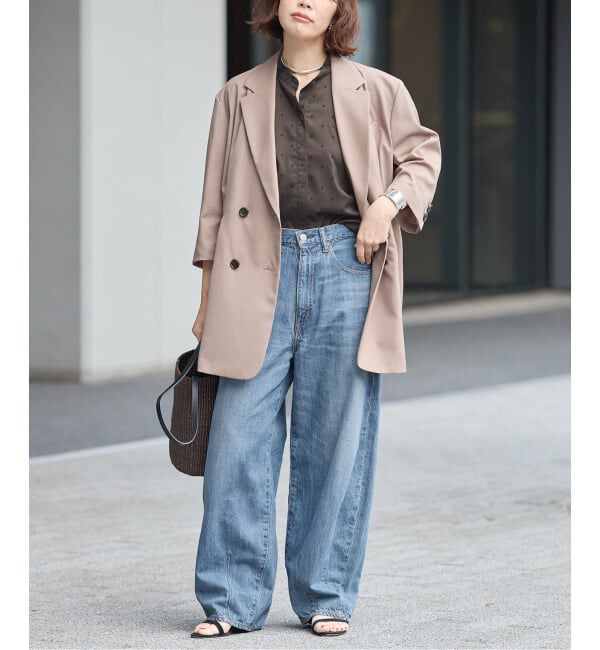 journal standard L'essage「《WEB限定カラーあり》DEVEAUX/ドットタックスリーブシャツ」|シャツ・ブラウス|