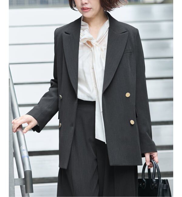 journal standard L'essage「《追加6/セットアップ可》ヴィスポリギャバブレザージャケット」|テーラードジャケット|