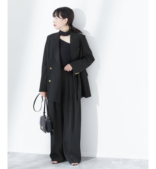 journal standard L'essage「《追加6/セットアップ可》ヴィスポリギャバブレザージャケット」|テーラードジャケット|