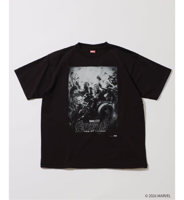 JOURNAL STANDARD relume「MARVEL / マーベル 別注 プリントTシャツ」|Tシャツ・カットソー|ブラック B
