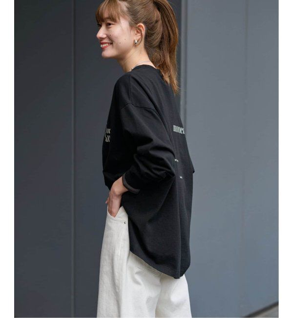 FRAMeWORK「≪追加≫【haru&times;FRAMeWORK】ロゴロンT2」|Tシャツ・カットソー|