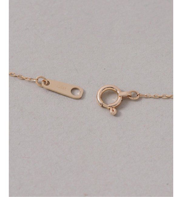 Lilas by Spick&Span「メレダイヤバチカンホワイトトパーズ45cmネックレス K10」|ネックレス|