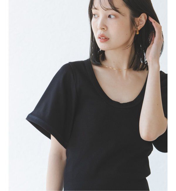 NOBLE「BY MALENE BIRGER/バイマレーネビルガー リブUネックTEE」|Tシャツ・カットソー|