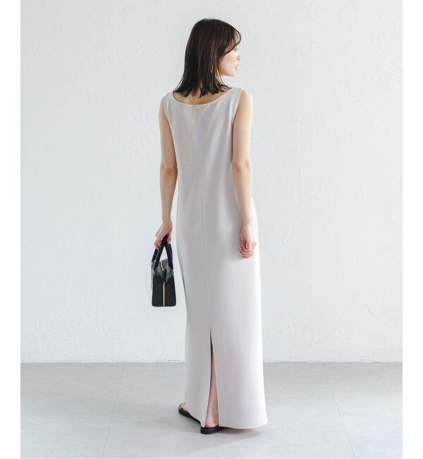 NOBLE「《追加》【洗える】ニットライクジョーゼット2wayワンピース」|ワンピース|
