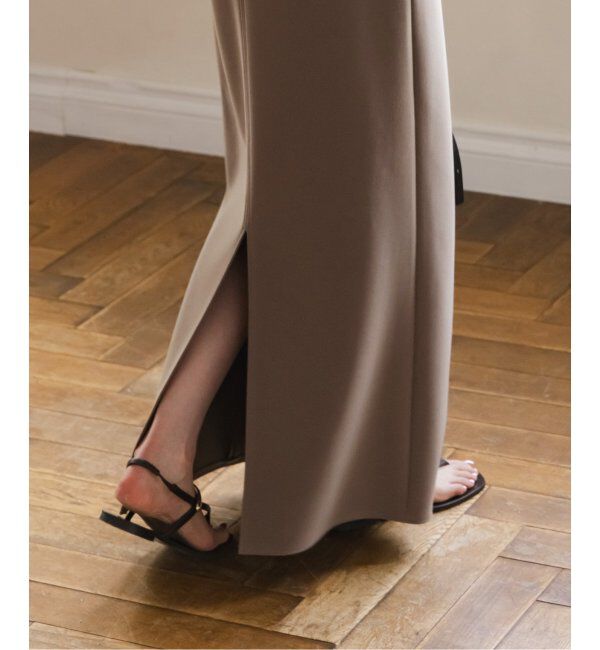 NOBLE「《追加》【洗える】ニットライクジョーゼット2wayワンピース」|ワンピース|