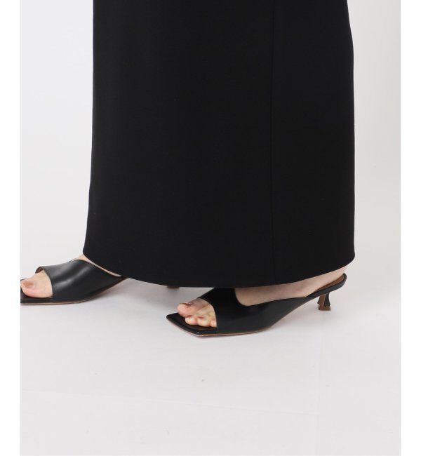 NOBLE「《追加》【洗える】ニットライクジョーゼット2wayワンピース」|ワンピース|