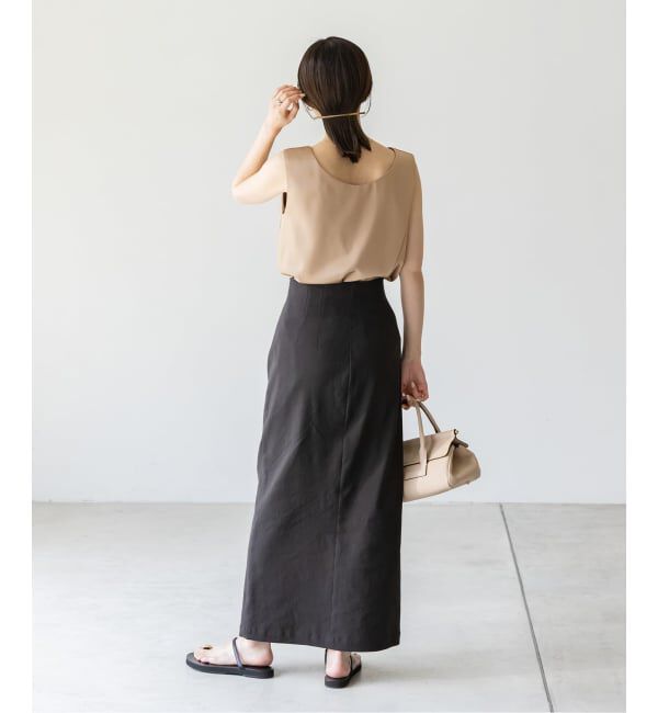 NOBLE「【洗える】ルナサテンレイヤードブラウス」|シャツ・ブラウス|