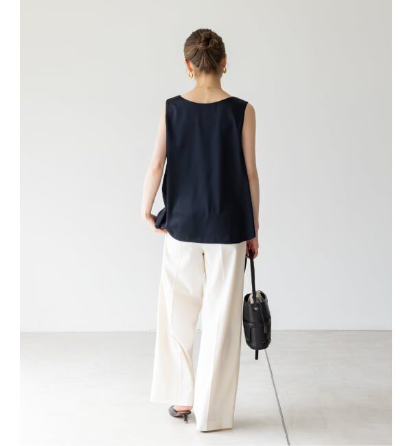 NOBLE「【洗える】ルナサテンレイヤードブラウス」|シャツ・ブラウス|