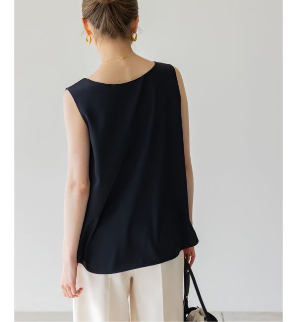 NOBLE「【洗える】ルナサテンレイヤードブラウス」|シャツ・ブラウス|