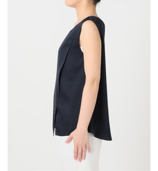 NOBLE「【洗える】ルナサテンレイヤードブラウス」|シャツ・ブラウス|