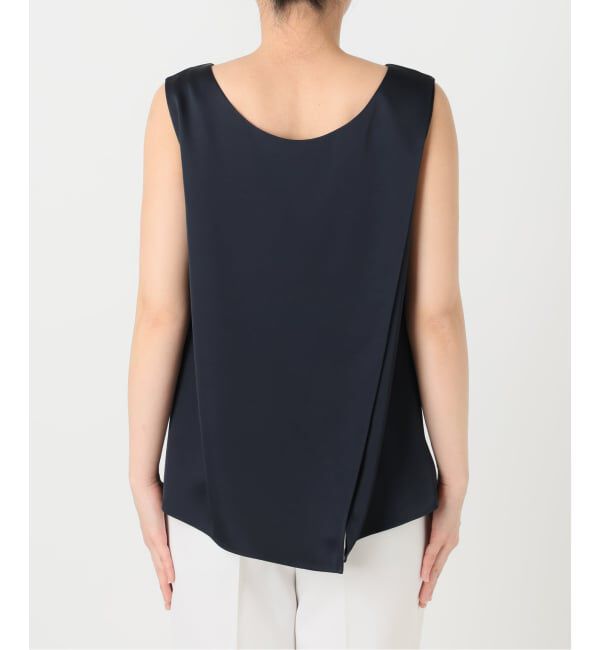 NOBLE「【洗える】ルナサテンレイヤードブラウス」|シャツ・ブラウス|