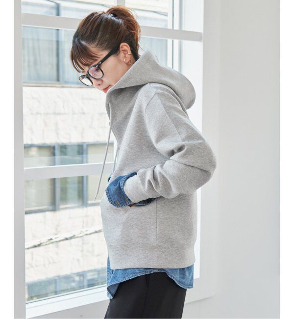 Spick and Span「《追加》ストレッチジップフードパーカー」|パーカー|