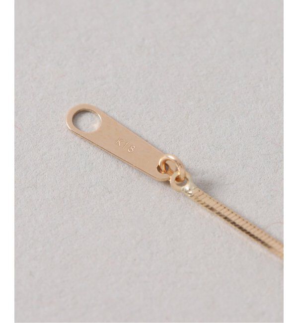 Lilas by Spick&Span「スタッドチェーンネックレス K18」|ネックレス|