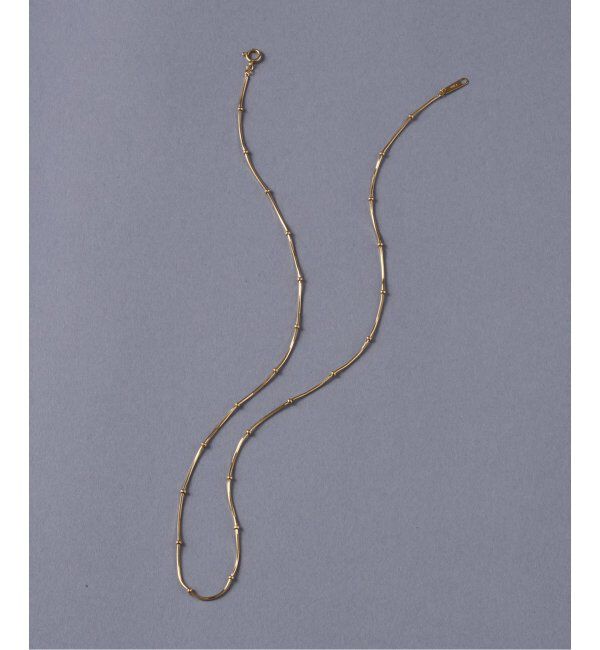 Lilas by Spick&Span「スタッドチェーンネックレス K18」|ネックレス|