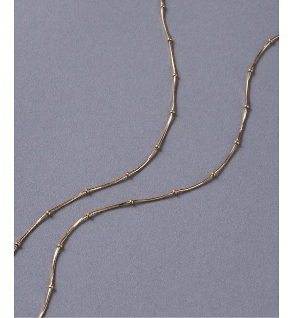 Lilas by Spick&Span「スタッドチェーンネックレス K18」|ネックレス|