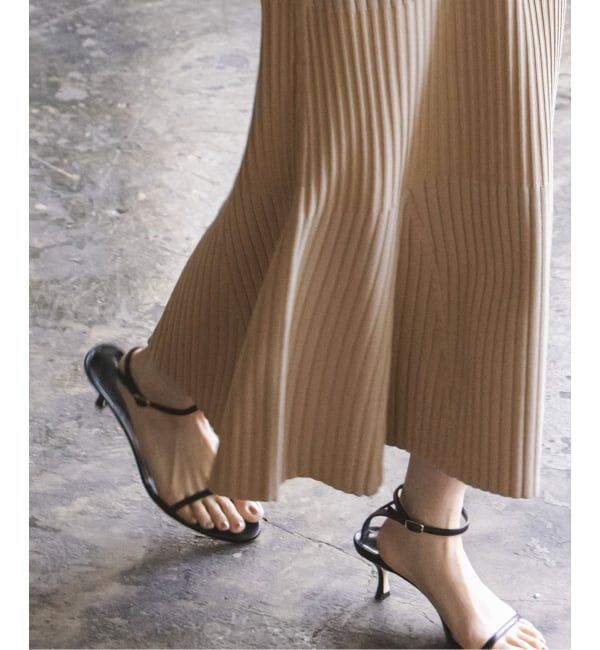 NOBLE「《WEB限定追加》【洗える】ランダムリブマーメイドニットワンピース2」|ワンピース|