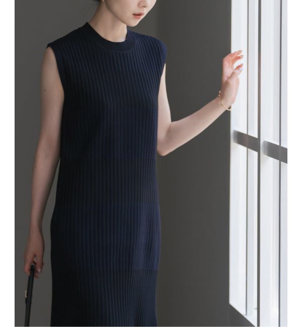 NOBLE「《WEB限定追加》【洗える】ランダムリブマーメイドニットワンピース2」|ワンピース|