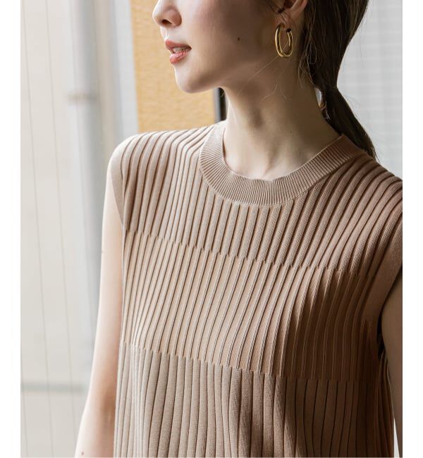 NOBLE「《WEB限定追加》【洗える】ランダムリブマーメイドニットワンピース2」|ワンピース|