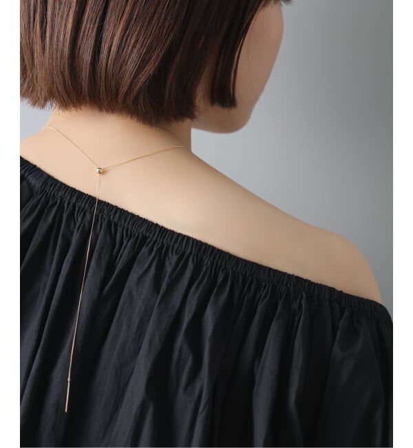 Lilas by Spick&Span「《WEB限定》5mmボールYチェーンネックレス K10」|ネックレス|