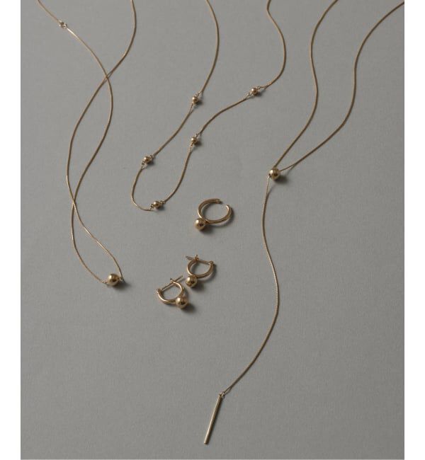 Lilas by Spick&Span「《WEB限定》5mmボールYチェーンネックレス K10」|ネックレス|