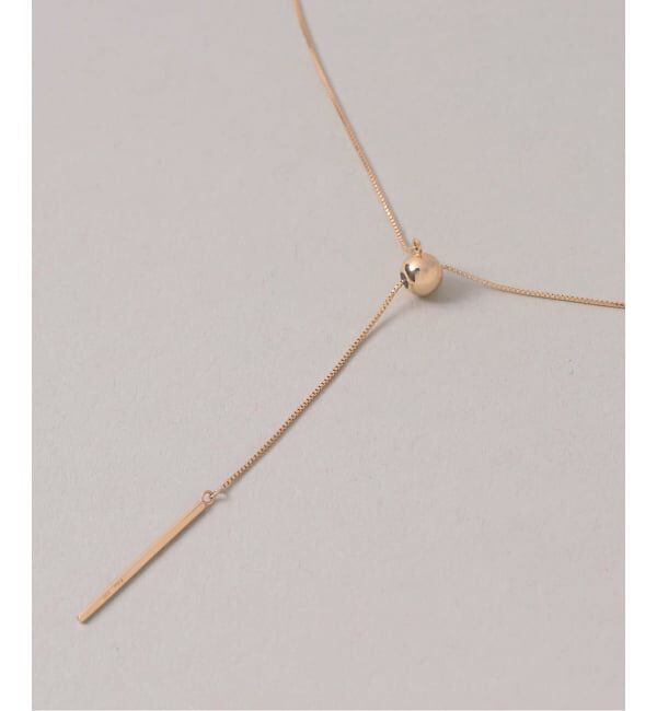 Lilas by Spick&Span「《WEB限定》5mmボールYチェーンネックレス K10」|ネックレス|