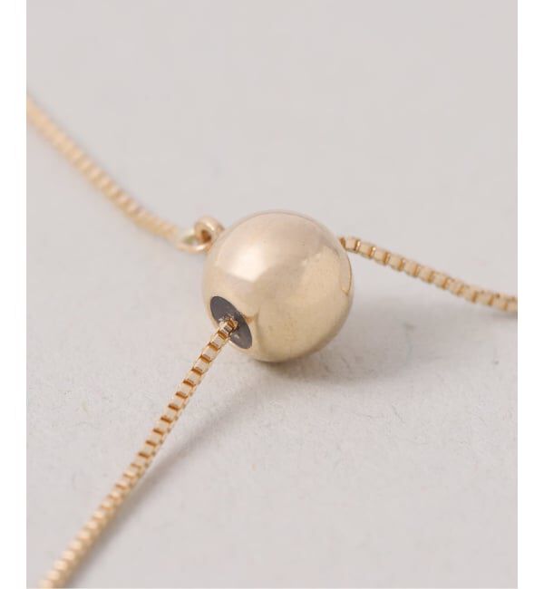 Lilas by Spick&Span「《WEB限定》5mmボールYチェーンネックレス K10」|ネックレス|