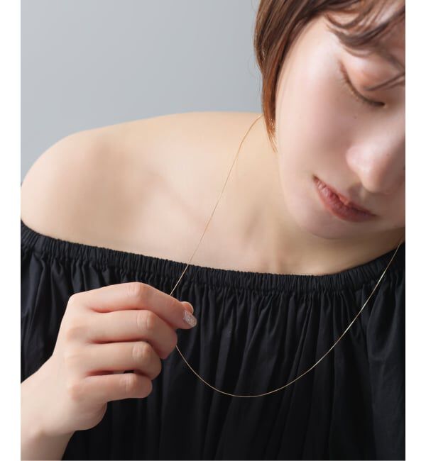 Lilas by Spick&Span「《WEB限定》5mmボールYチェーンネックレス K10」|ネックレス|