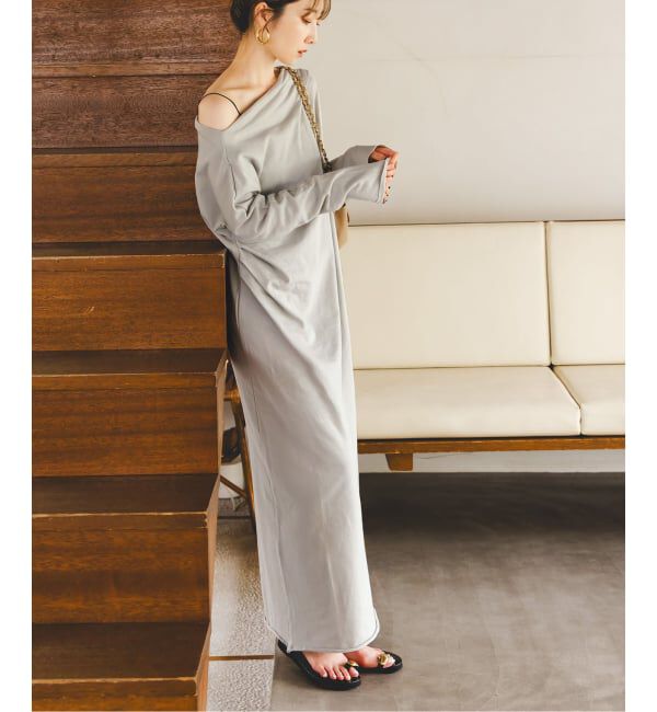NOBLE「《NOBLE別注》GREYCHORD/グレーコード タックギャザーワンピース」|ワンピース|グレーB