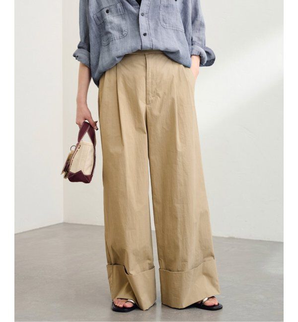 FRAMeWORK「エクストラワイドマッキンパンツ」|チノ|