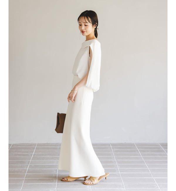 NOBLE「《WEB限定追加》【洗える】バルーンケープブラウス」|シャツ・ブラウス|